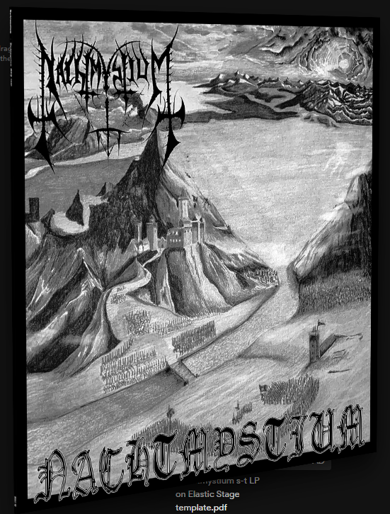 Nachtmystium (self-titled) MLP vinyl LP reissue 2026