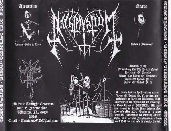 Unholy Terrorist Cult CD