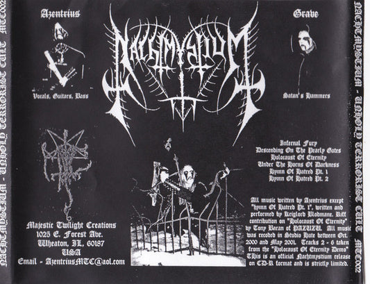 Unholy Terrorist Cult CD
