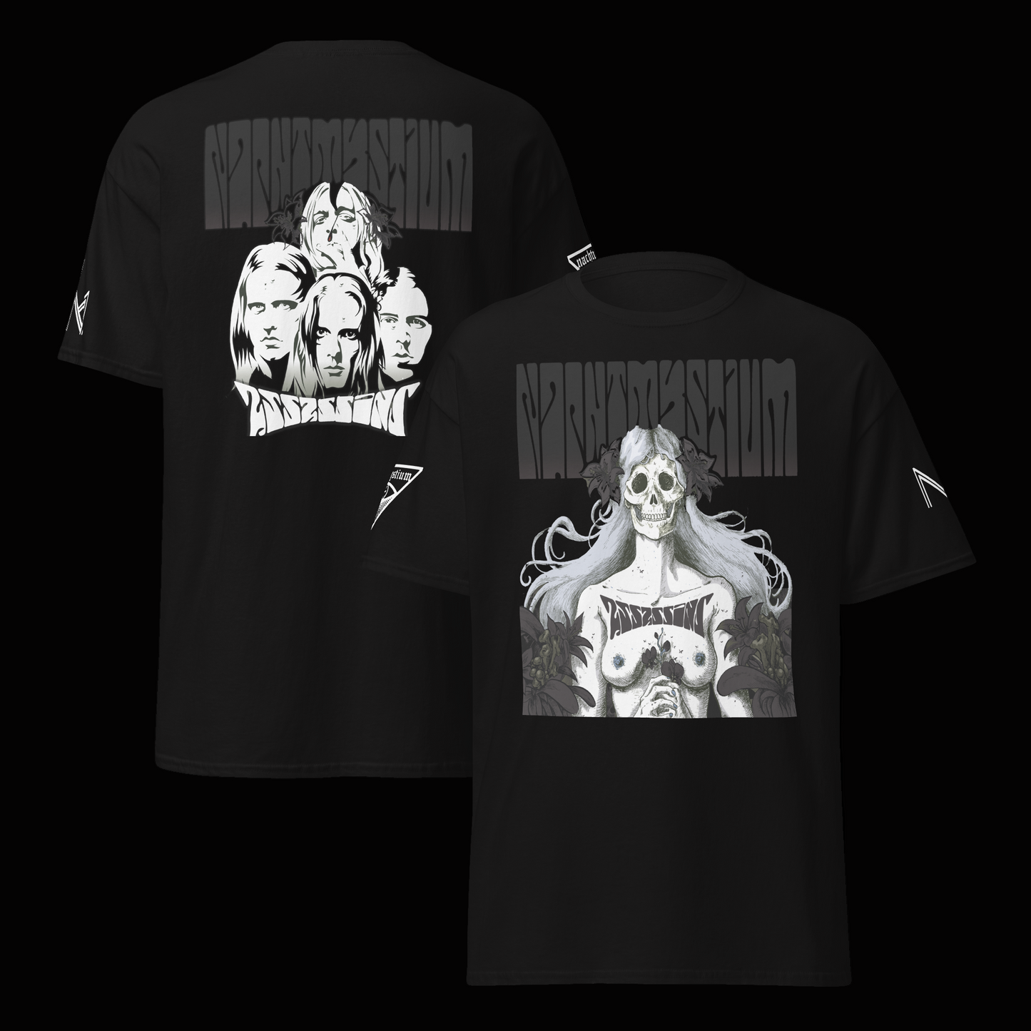 Assassins Black Meddle Pt. 1 tshirt design 2 sided w/sleeve prints