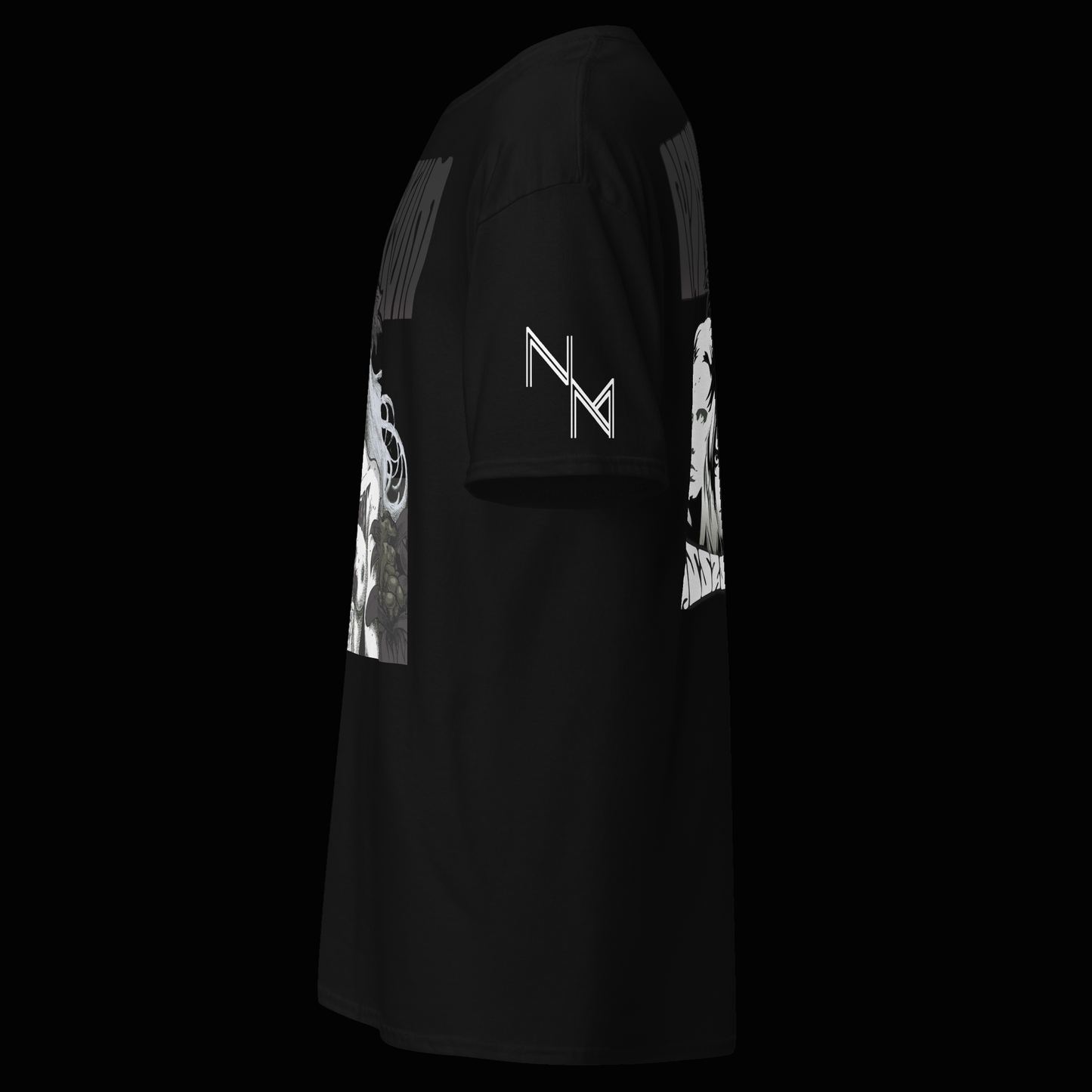 Assassins Black Meddle Pt. 1 tshirt design 2 sided w/sleeve prints