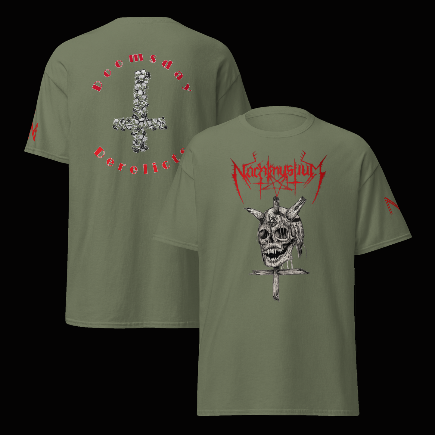 Doomsday Derelicts tshirt w/sleeve print / back print