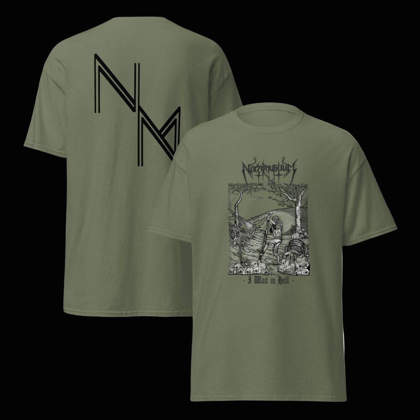 I Wait In Hell (Silencing Machine) tshirt 2 sided